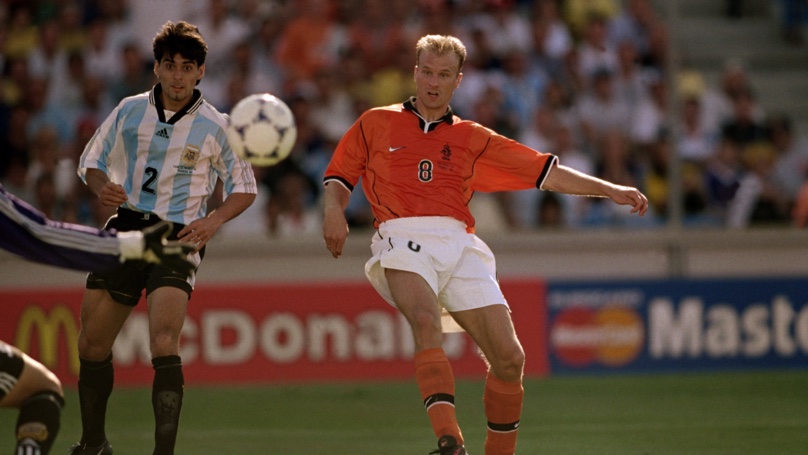 89 - Dennis Bergkamp: Netherlands v Argentina 1998 - World ...