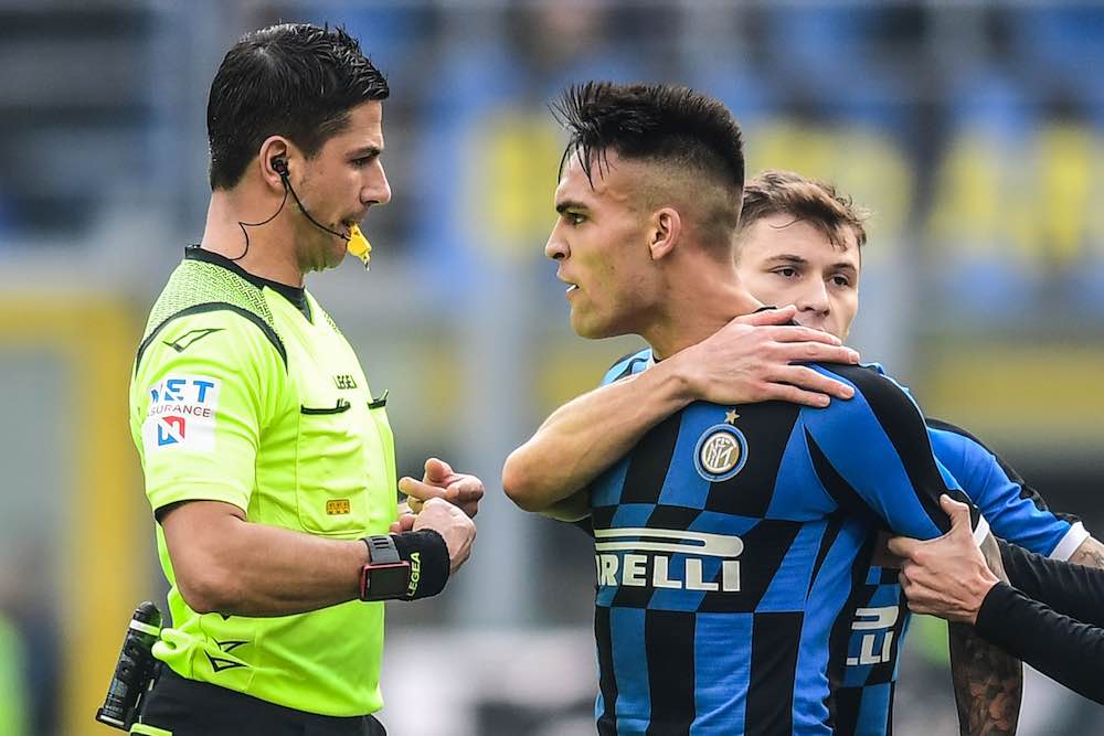 Lautaro Martinez Inter Referee