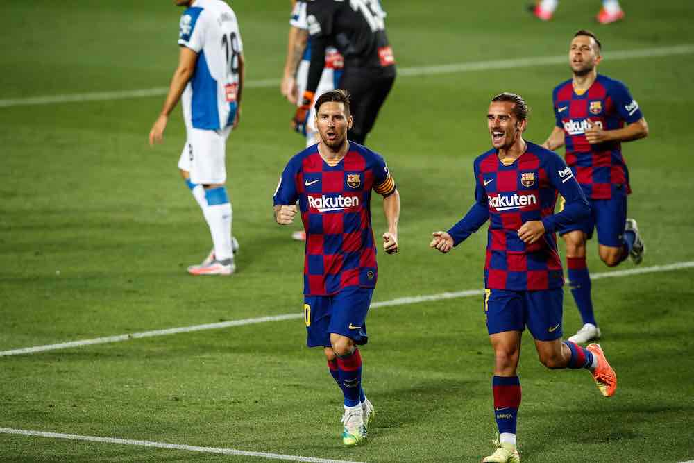 Griezmann Messi Barcelona