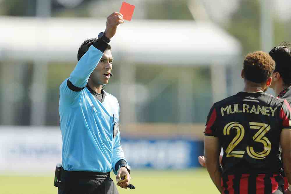 Jake Mulraney ATLANTA UNITED Red Card