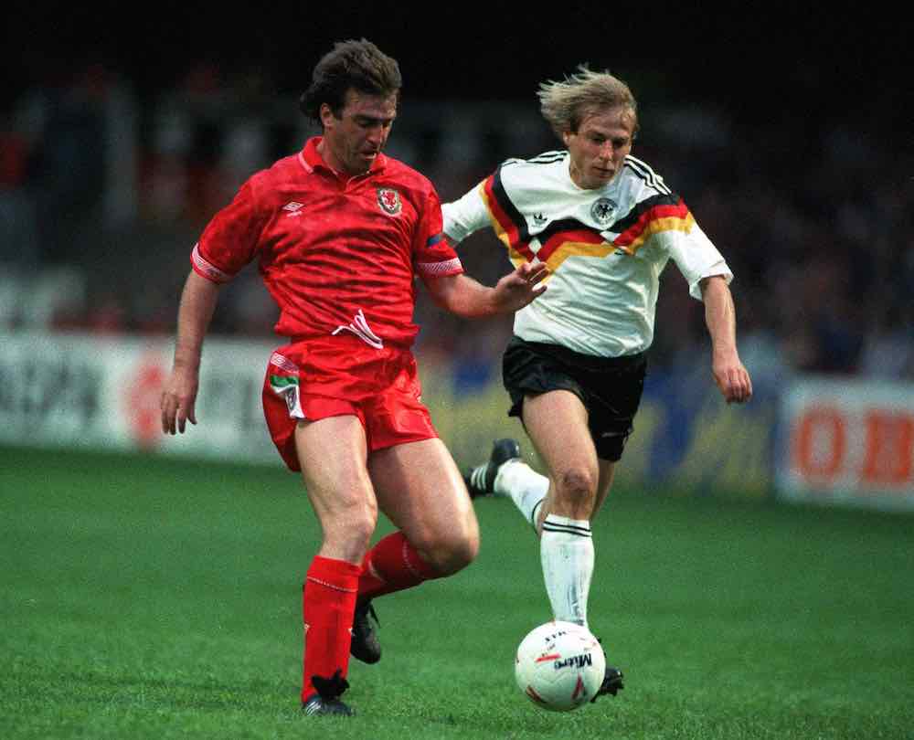 Kevin ratcliffe Jurgen Klinsmann Wales West Germany