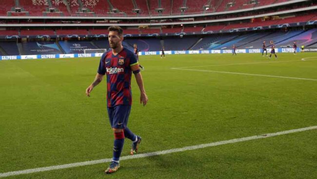 Lionel Messi Barcelona Bayern