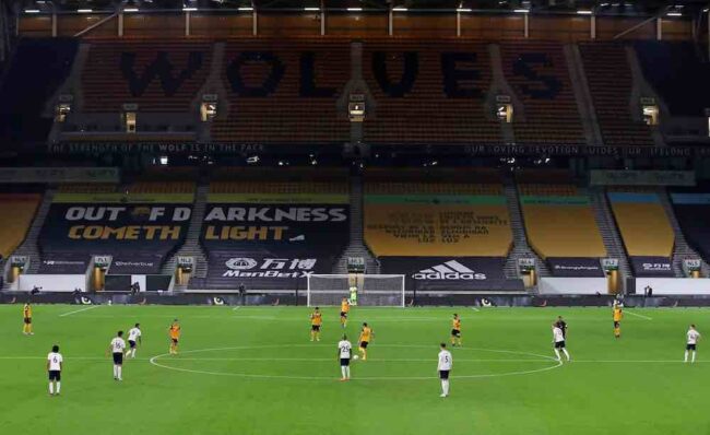Empty Stadium Wolves Behind Closed Doors