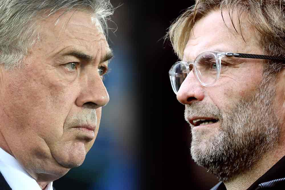 Klopp Ancelotti Everton Liverpool