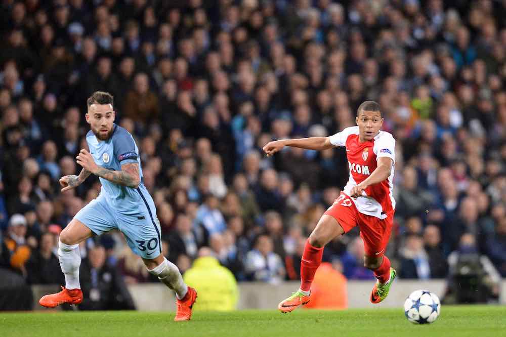 Mbappe Otamendi Monaco Man City