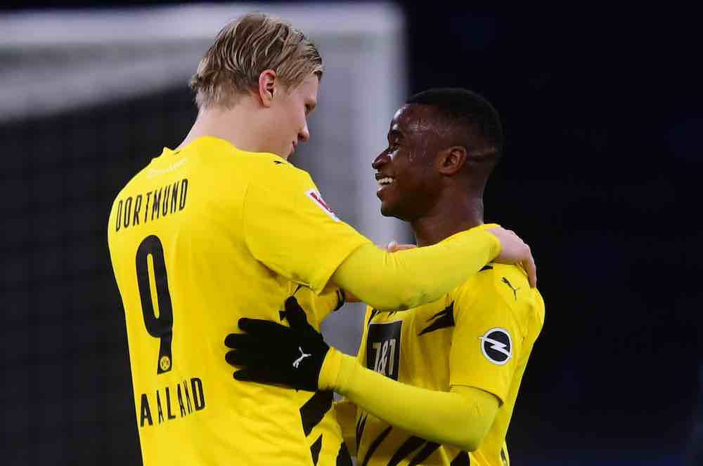 Haaland Moukoko Dortmund