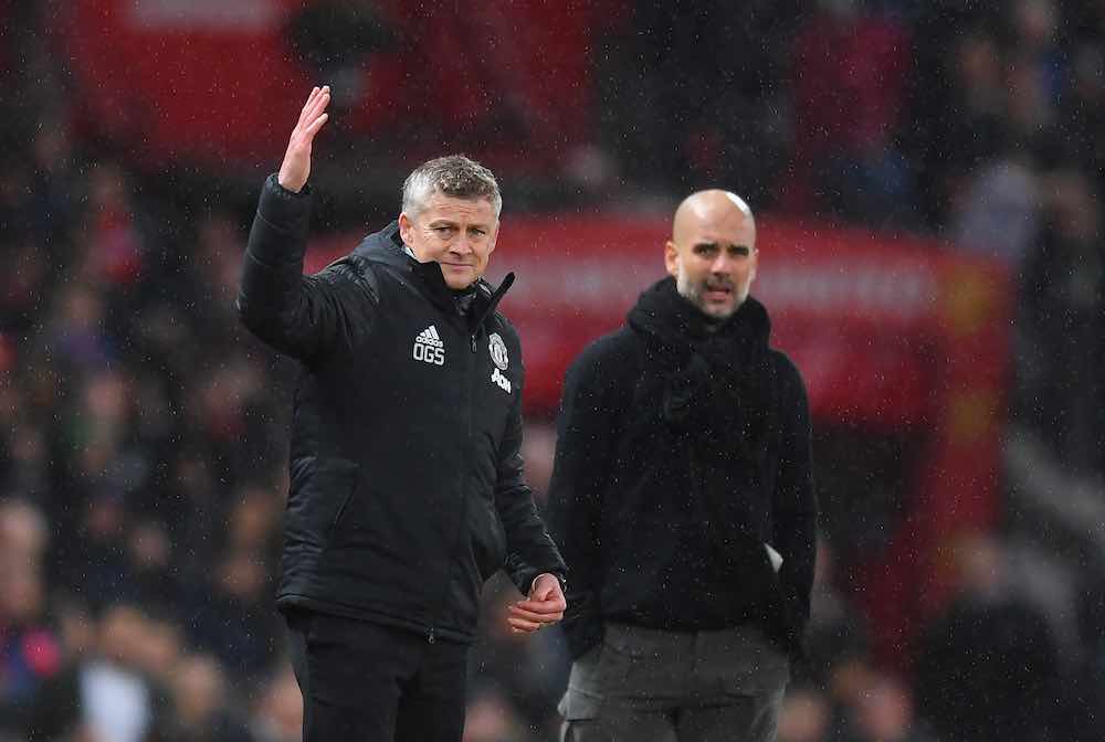 Solskjaer Guardiola Manchester Derby