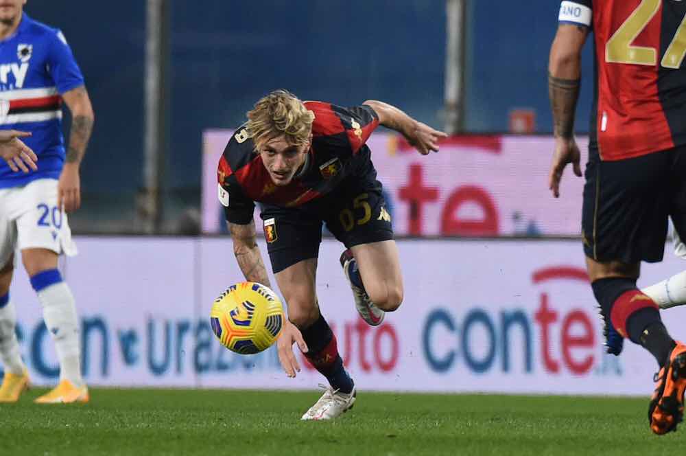 Genoa, Italy. 13 August 2021. Nicolo Rovella of Genoa CFC in