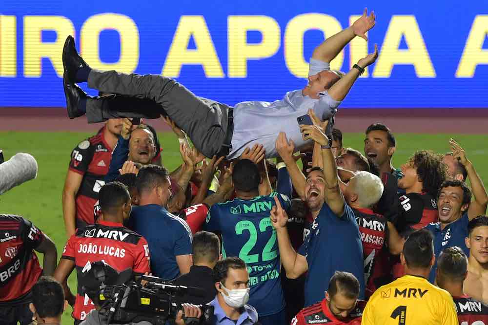 Rogerio Ceni Flamengo Ceni Brazil title celebrations