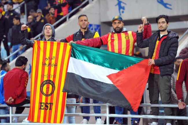 Esperance Tunis fans palestine