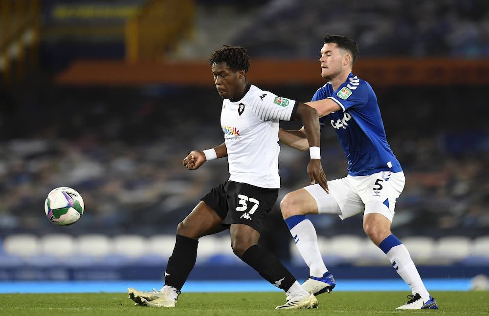 Brandon Thomas-Asante Salford v Everton