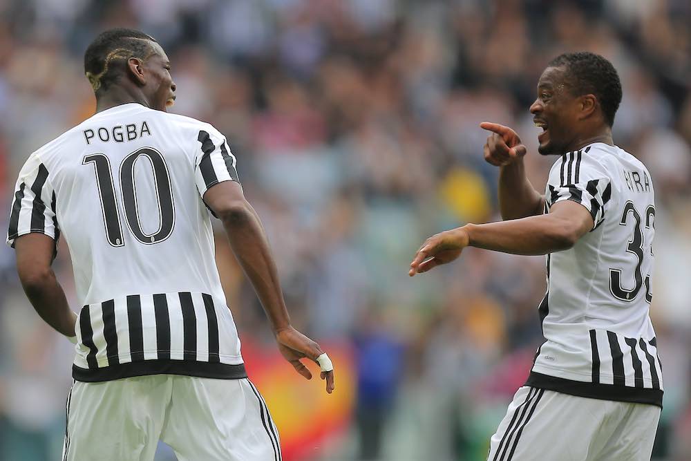 Paul Pogba Patrice Evra Juventus